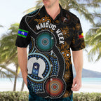NAIDOC Week 2024 Aussie Aboriginal Hawaiian Shirt Sparks of Fire