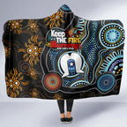 NAIDOC Week 2024 Aussie Aboriginal Hooded Blanket Sparks of Fire