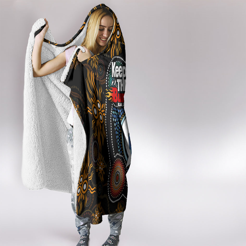 NAIDOC Week 2024 Aussie Aboriginal Hooded Blanket Sparks of Fire