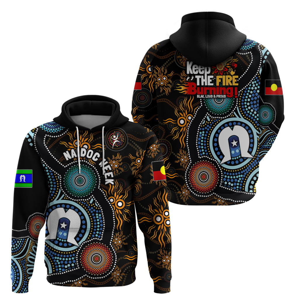 NAIDOC Week 2024 Aussie Aboriginal Hoodie Sparks of Fire