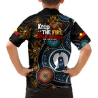 NAIDOC Week 2024 Aussie Aboriginal Kid Hawaiian Shirt Sparks of Fire