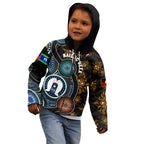 NAIDOC Week 2024 Aussie Aboriginal Kid Hoodie Sparks of Fire