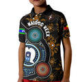 NAIDOC Week 2024 Aussie Aboriginal Kid Polo Shirt Sparks of Fire
