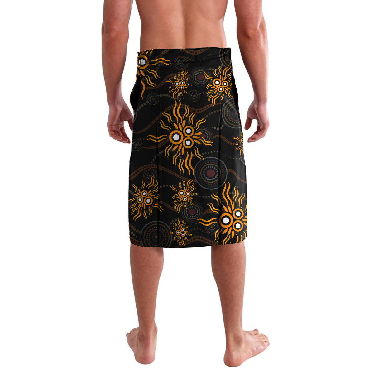 NAIDOC Week 2024 Aussie Aboriginal Lavalava Sparks of Fire