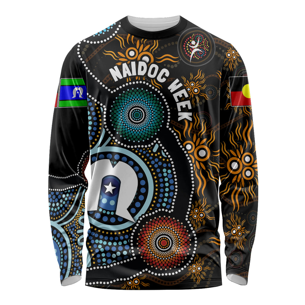 NAIDOC Week 2024 Aussie Aboriginal Long Sleeve Shirt Sparks of Fire