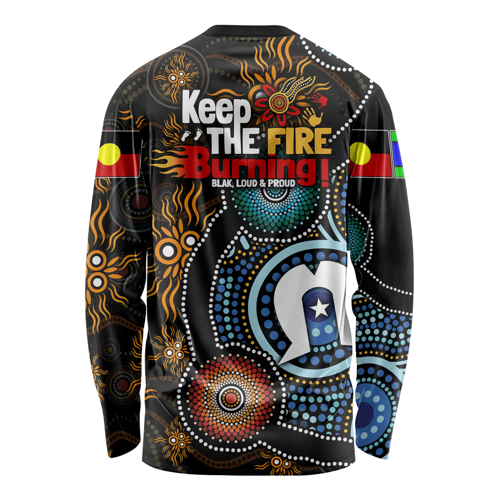 NAIDOC Week 2024 Aussie Aboriginal Long Sleeve Shirt Sparks of Fire