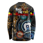 NAIDOC Week 2024 Aussie Aboriginal Long Sleeve Shirt Sparks of Fire