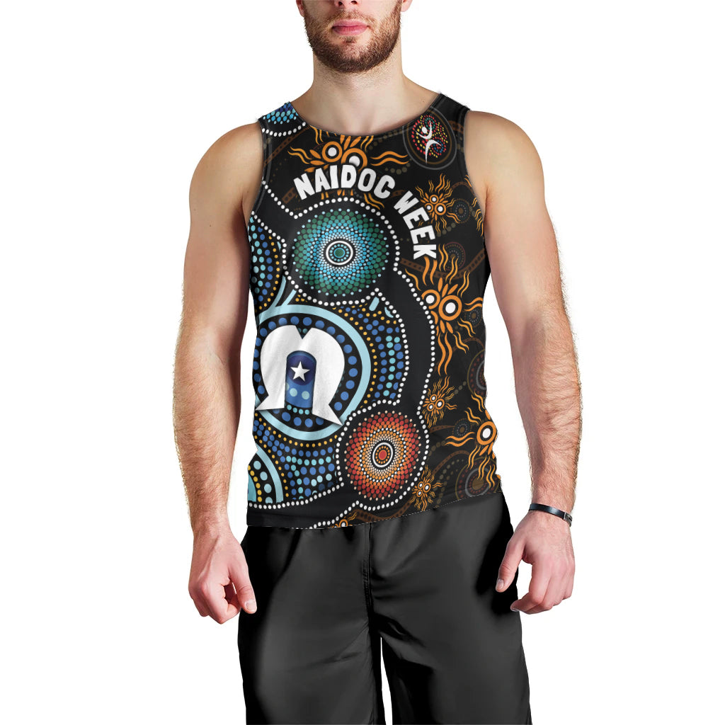 NAIDOC Week 2024 Aussie Aboriginal Men Tank Top Sparks of Fire