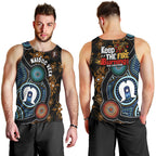 NAIDOC Week 2024 Aussie Aboriginal Men Tank Top Sparks of Fire