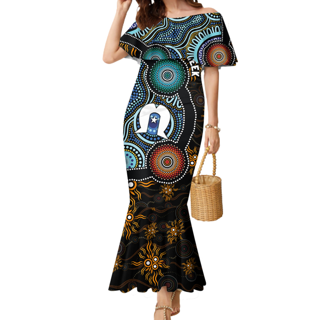 NAIDOC Week 2024 Aussie Aboriginal Mermaid Dress Sparks of Fire