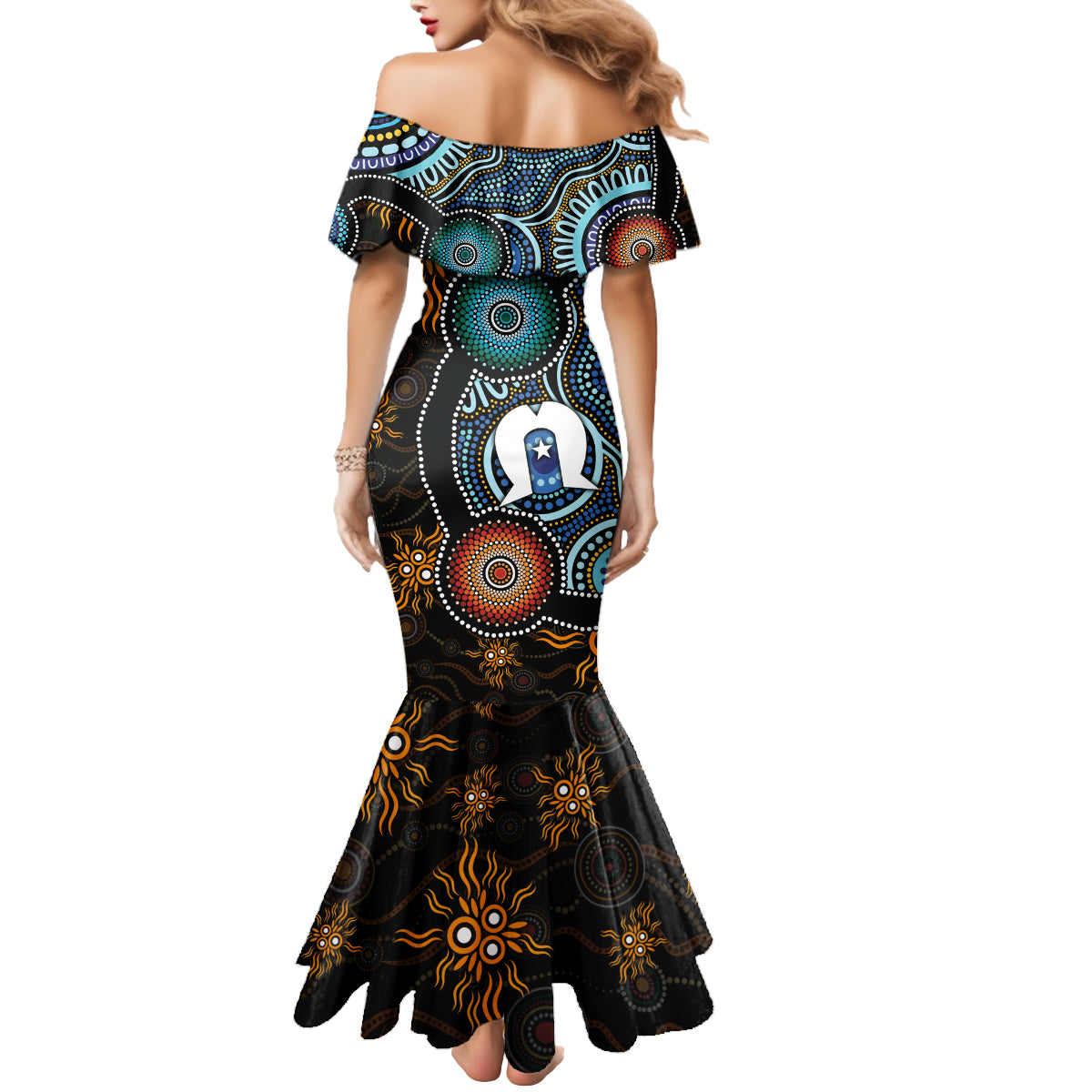 NAIDOC Week 2024 Aussie Aboriginal Mermaid Dress Sparks of Fire