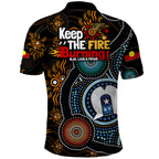 NAIDOC Week 2024 Aussie Aboriginal Polo Shirt Sparks of Fire