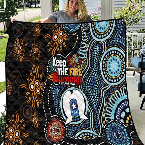 NAIDOC Week 2024 Aussie Aboriginal Quilt Sparks of Fire
