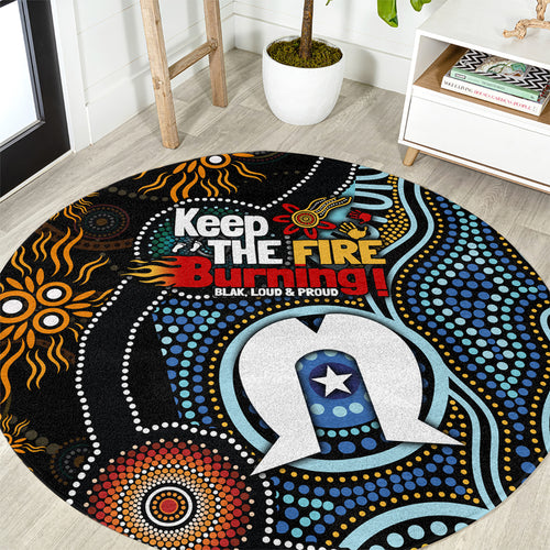 NAIDOC Week 2024 Aussie Aboriginal Round Carpet Sparks of Fire