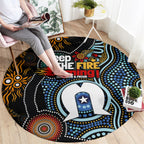 NAIDOC Week 2024 Aussie Aboriginal Round Carpet Sparks of Fire