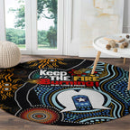 NAIDOC Week 2024 Aussie Aboriginal Round Carpet Sparks of Fire