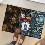 NAIDOC Week 2024 Aussie Aboriginal Rubber Doormat Sparks of Fire