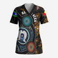 NAIDOC Week 2024 Aussie Aboriginal Scrub Top Sparks of Fire - Aussie Hoodie