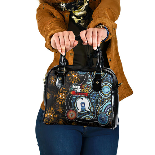 NAIDOC Week 2024 Aussie Aboriginal Shoulder Handbag Sparks of Fire