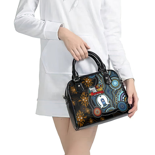 NAIDOC Week 2024 Aussie Aboriginal Shoulder Handbag Sparks of Fire