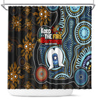 NAIDOC Week 2024 Aussie Aboriginal Shower Curtain Sparks of Fire