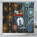 NAIDOC Week 2024 Aussie Aboriginal Shower Curtain Sparks of Fire