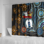 NAIDOC Week 2024 Aussie Aboriginal Shower Curtain Sparks of Fire