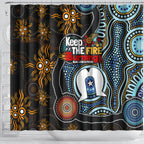NAIDOC Week 2024 Aussie Aboriginal Shower Curtain Sparks of Fire