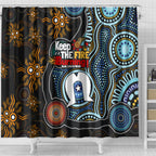 NAIDOC Week 2024 Aussie Aboriginal Shower Curtain Sparks of Fire