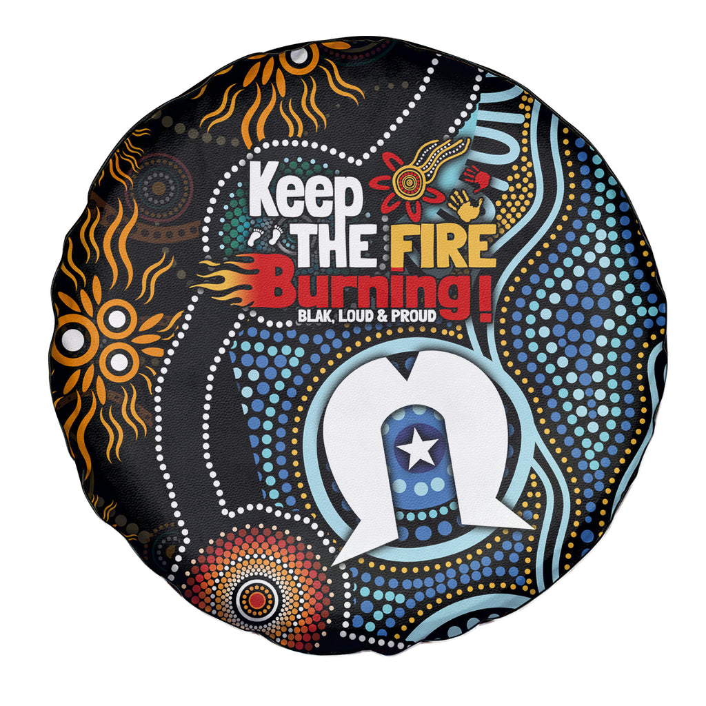 NAIDOC Week 2024 Aussie Aboriginal Spare Tire Cover Sparks of Fire
