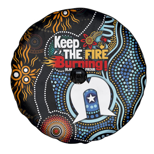 NAIDOC Week 2024 Aussie Aboriginal Spare Tire Cover Sparks of Fire