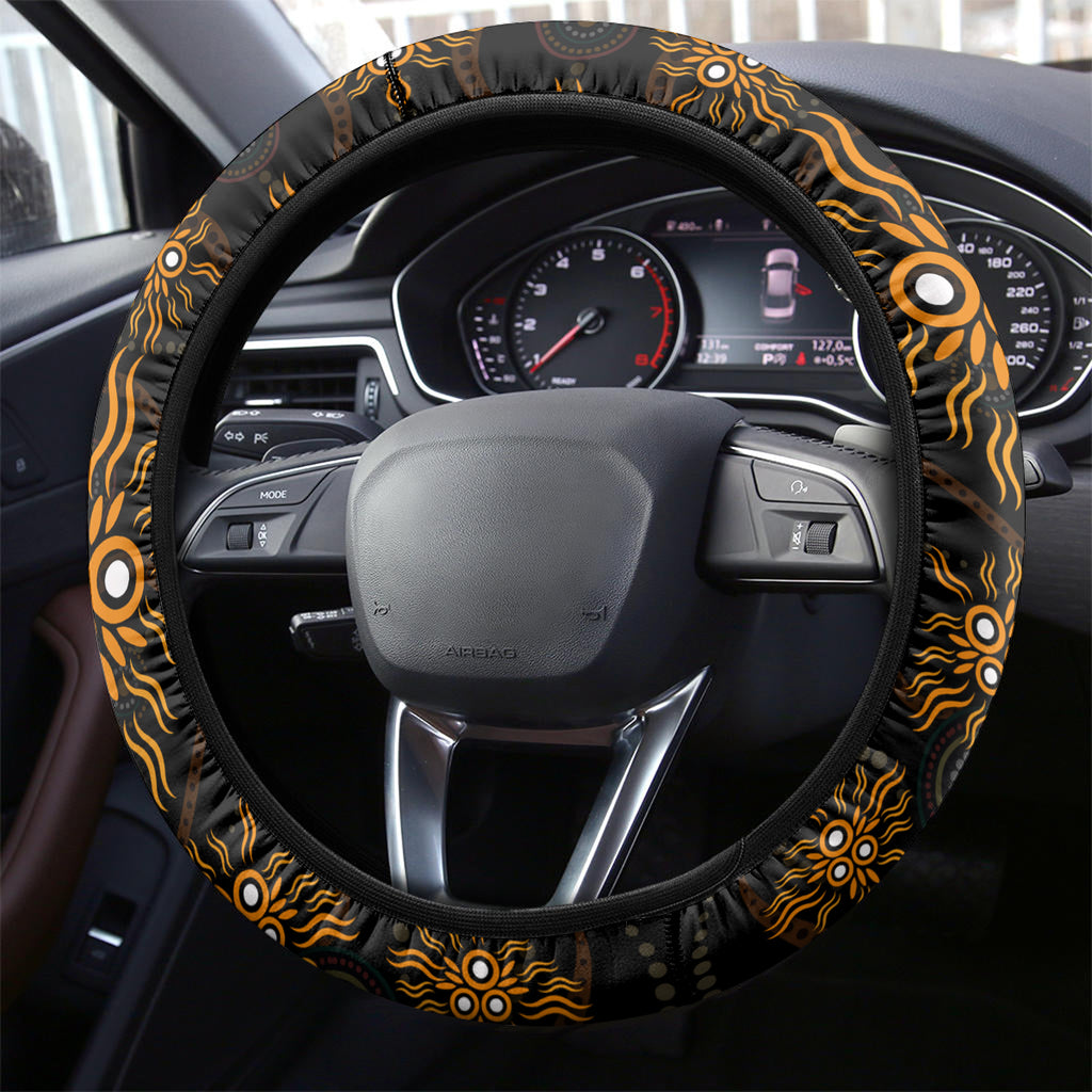 NAIDOC Week 2024 Aussie Aboriginal Steering Wheel Cover Sparks of Fire