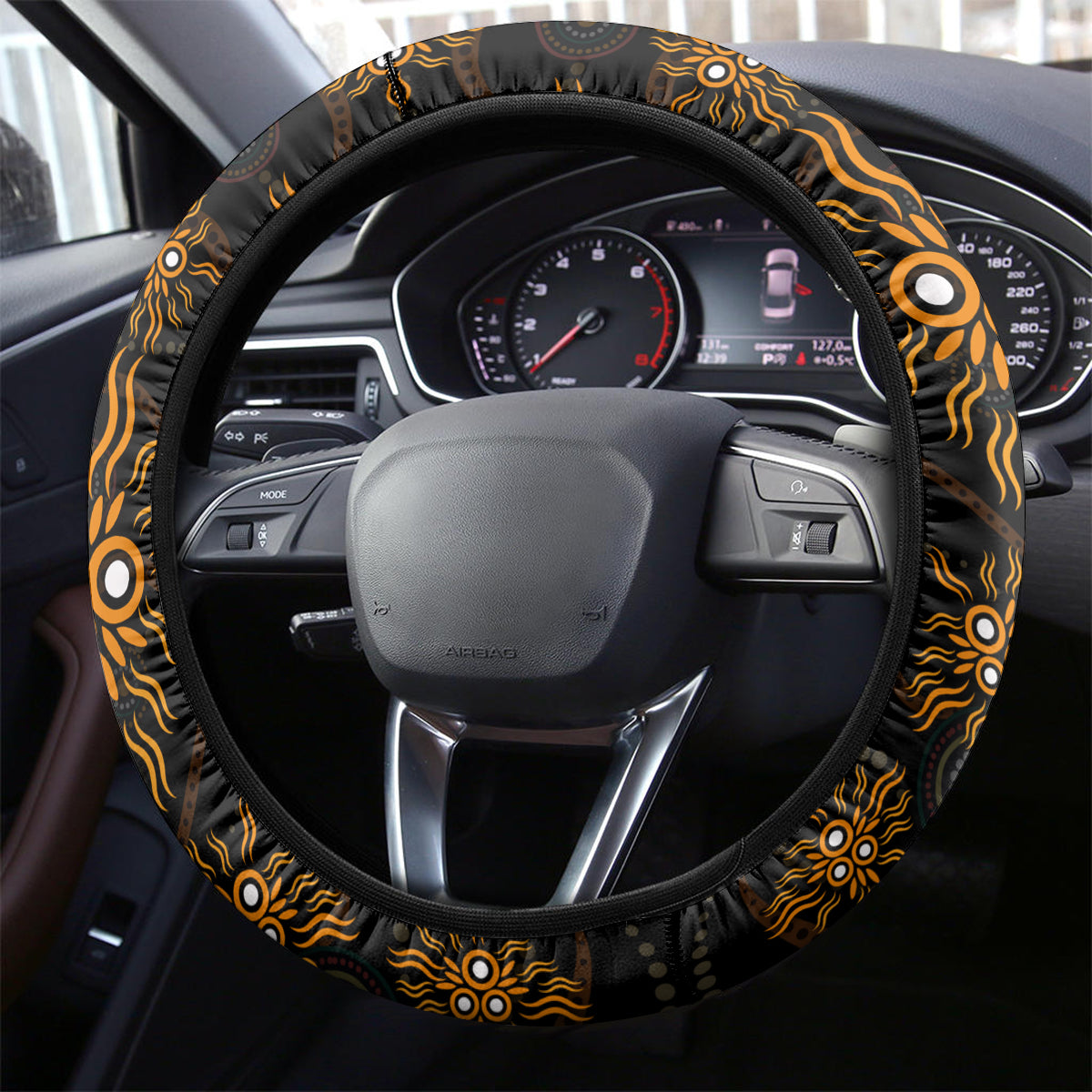 NAIDOC Week 2024 Aussie Aboriginal Steering Wheel Cover Sparks of Fire