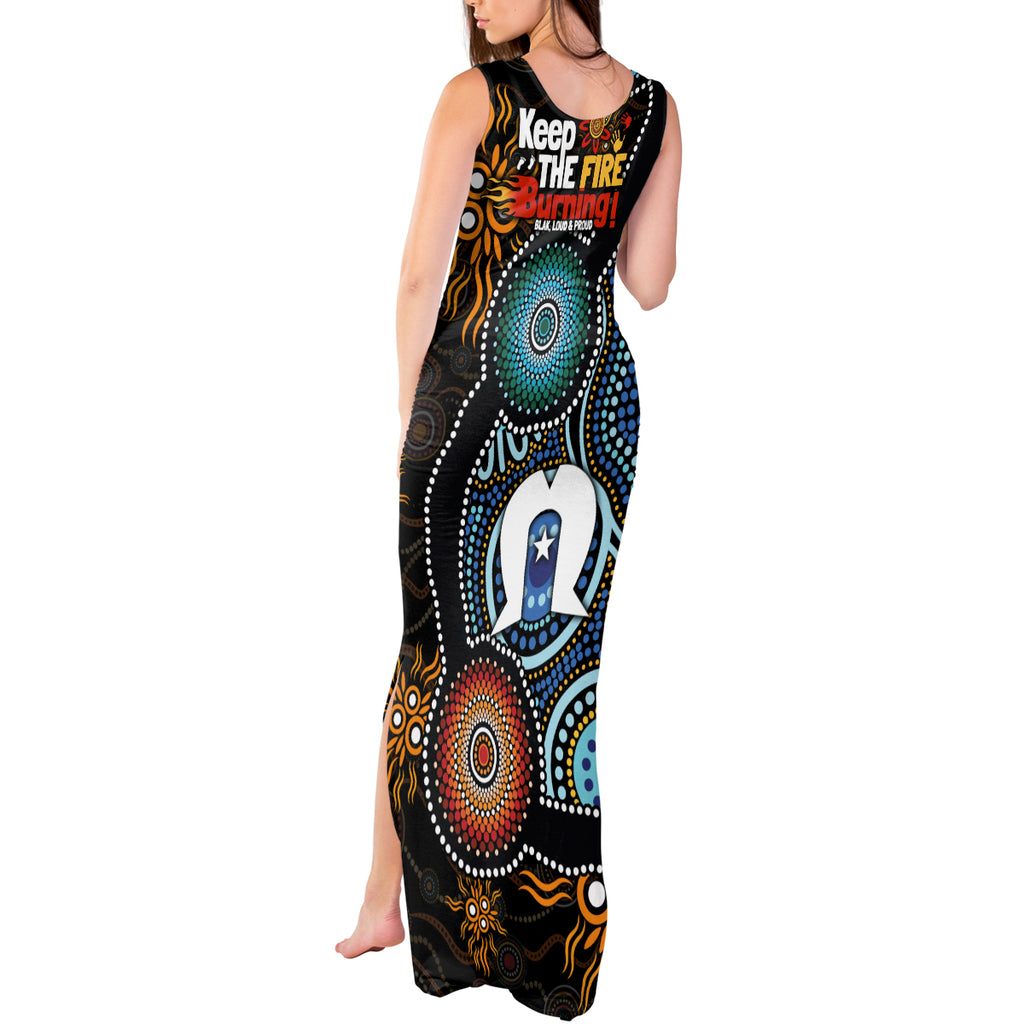 NAIDOC Week 2024 Aussie Aboriginal Tank Maxi Dress Sparks of Fire