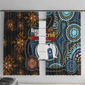 NAIDOC Week 2024 Aussie Aboriginal Window Curtain Sparks of Fire