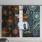 NAIDOC Week 2024 Aussie Aboriginal Window Curtain Sparks of Fire