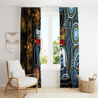 NAIDOC Week 2024 Aussie Aboriginal Window Curtain Sparks of Fire
