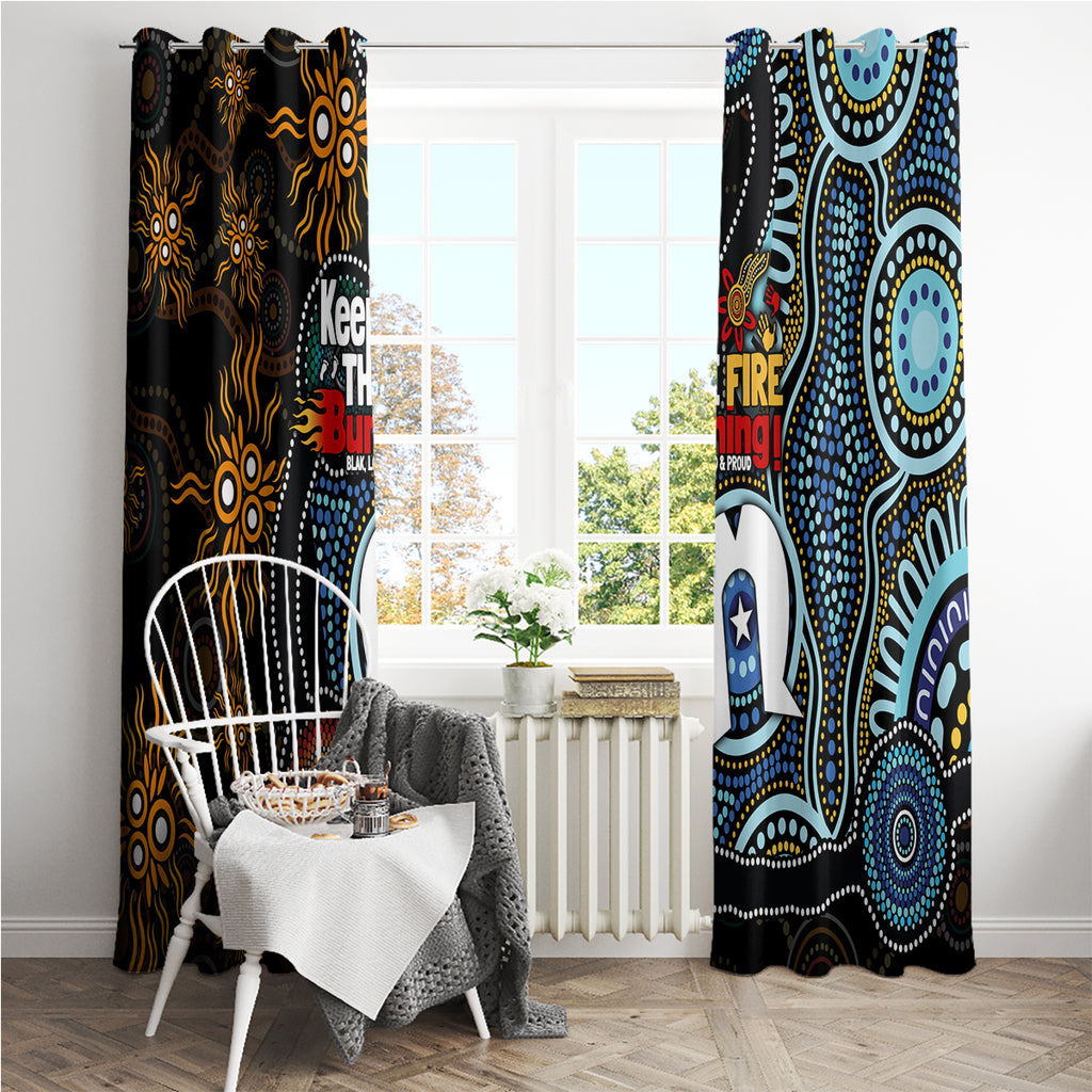 NAIDOC Week 2024 Aussie Aboriginal Window Curtain Sparks of Fire