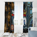 NAIDOC Week 2024 Aussie Aboriginal Window Curtain Sparks of Fire