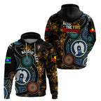 NAIDOC Week 2024 Aussie Aboriginal Zip Hoodie Sparks of Fire