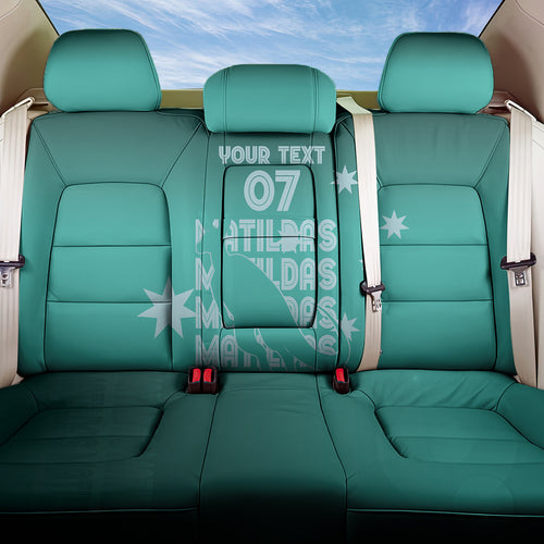 Australia Soccer Matildas Custom Back Car Seat Cover Turquoise Basic Gradient