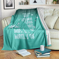 Australia Soccer Matildas Custom Blanket Turquoise Basic Gradient
