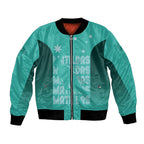 Australia Soccer Matildas Custom Bomber Jacket Turquoise Basic Gradient