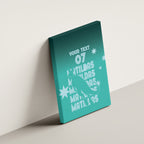 Australia Soccer Matildas Custom Canvas Wall Art Turquoise Basic Gradient