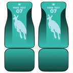 Australia Soccer Matildas Custom Car Mats Turquoise Basic Gradient