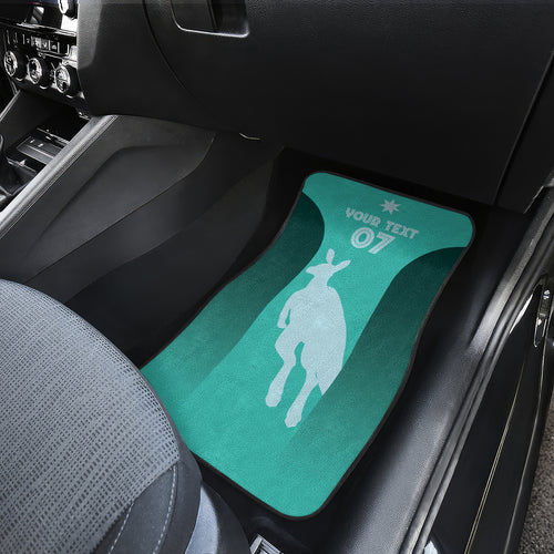 Australia Soccer Matildas Custom Car Mats Turquoise Basic Gradient