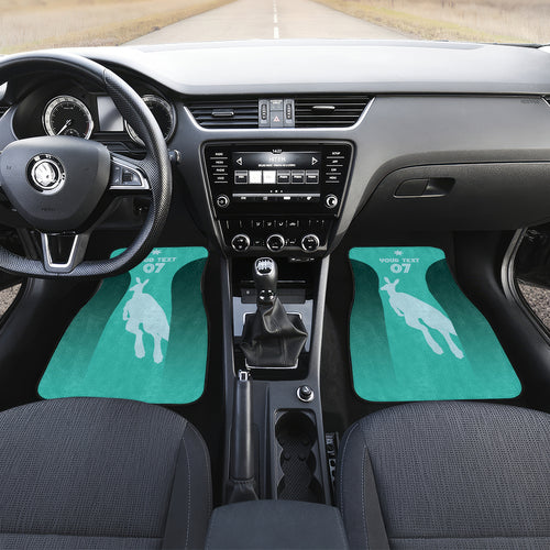 Australia Soccer Matildas Custom Car Mats Turquoise Basic Gradient