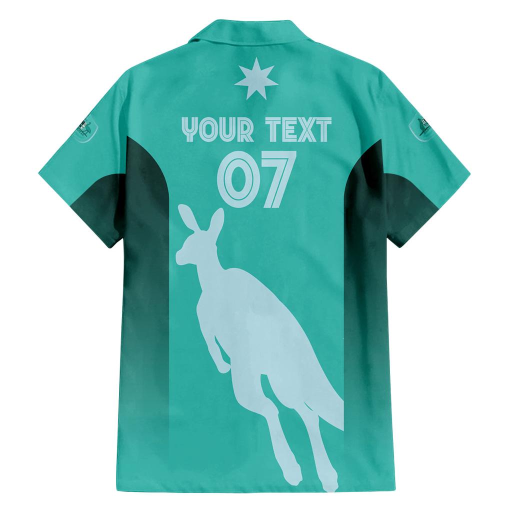 Australia Soccer Matildas Custom Family Matching Summer Maxi Dress and Hawaiian Shirt Turquoise Basic Gradient