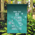 Australia Soccer Matildas Custom Garden Flag Turquoise Basic Gradient