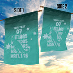 Australia Soccer Matildas Custom Garden Flag Turquoise Basic Gradient